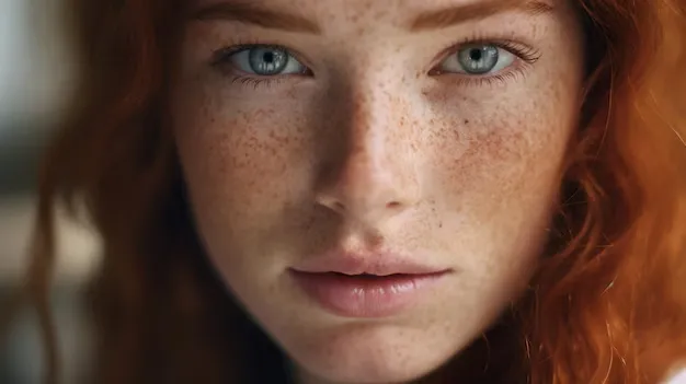 a related image to Laser Treatment - portrait beautiful redhead woman with freckles